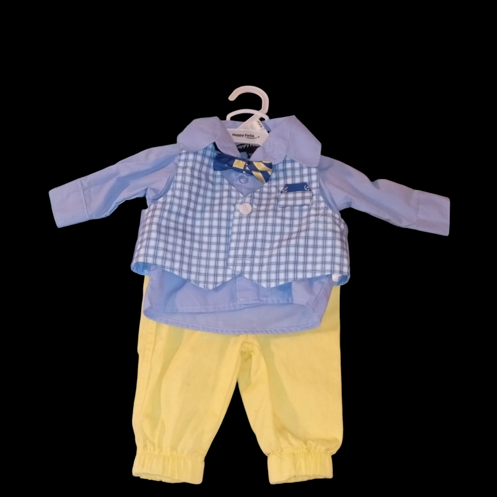 Happy Fella Baby Vest and Shirt Set